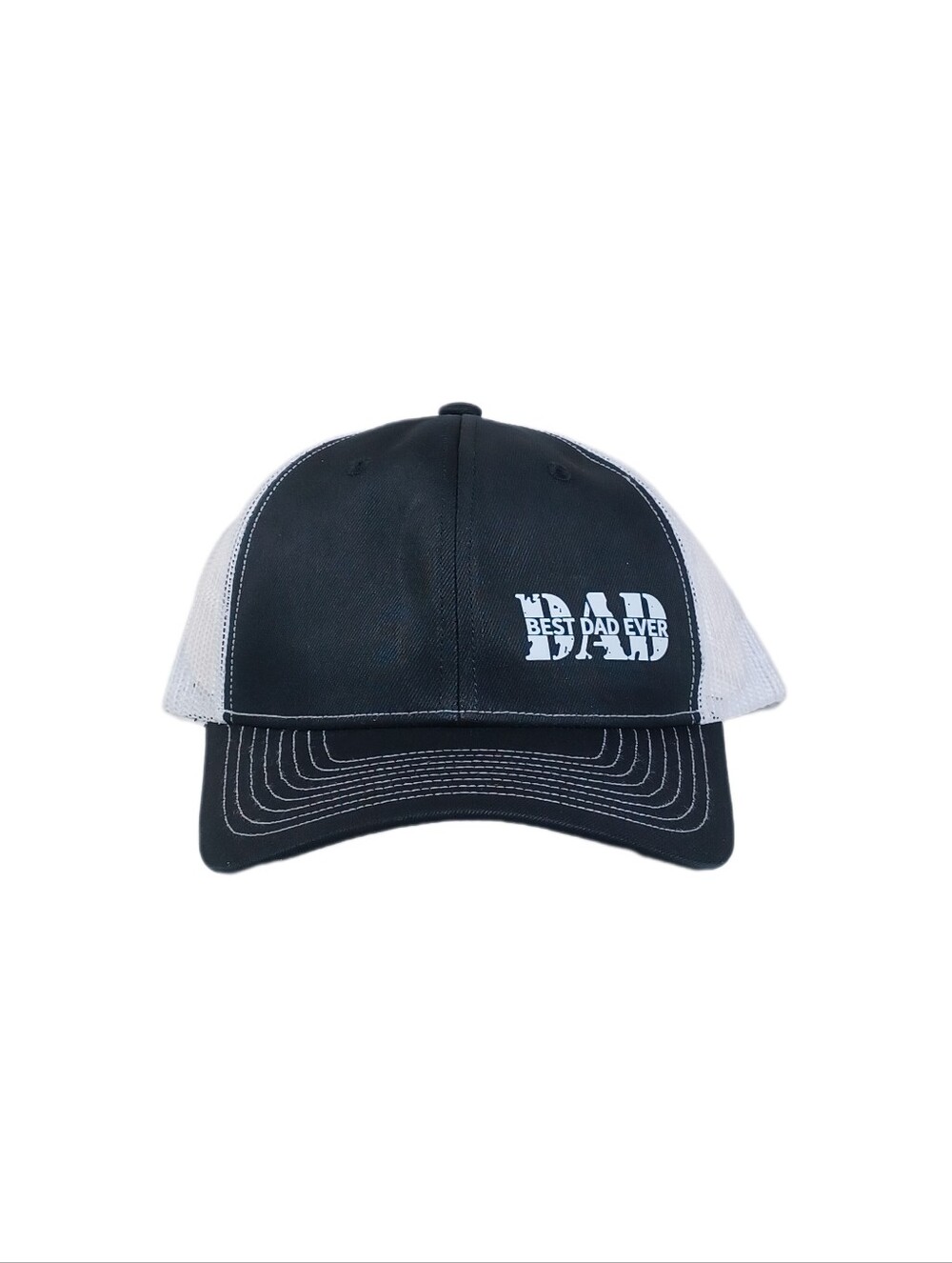 MLFO Men's "Best Dad Ever" Trucker Cap with Buckle Closure - Breathable L-Weight
